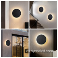 Lámpara de pared LED circular de aluminio simple y interior